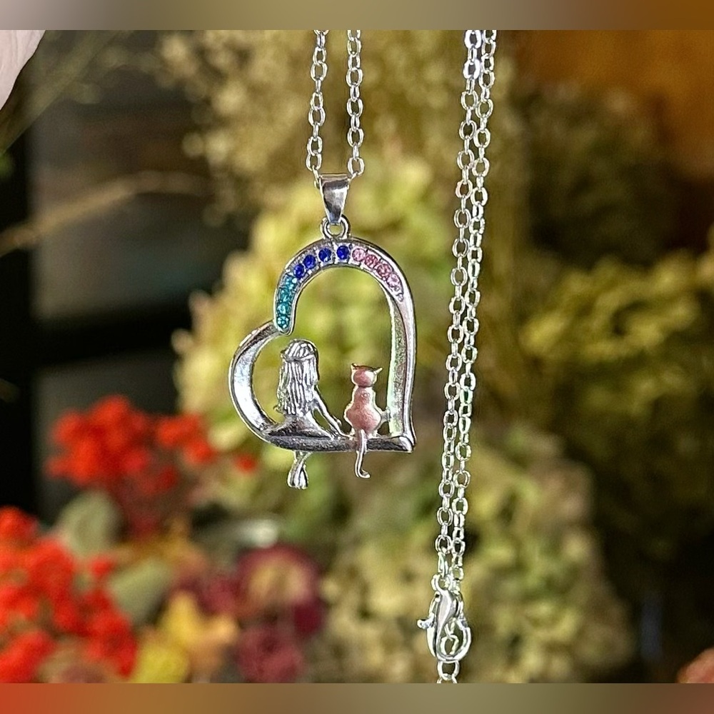 New Girl&Cat Necklace